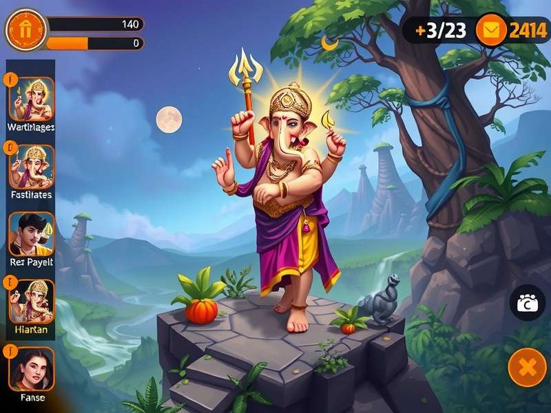 Ganesha S Holy Adventure character customization and divine powers